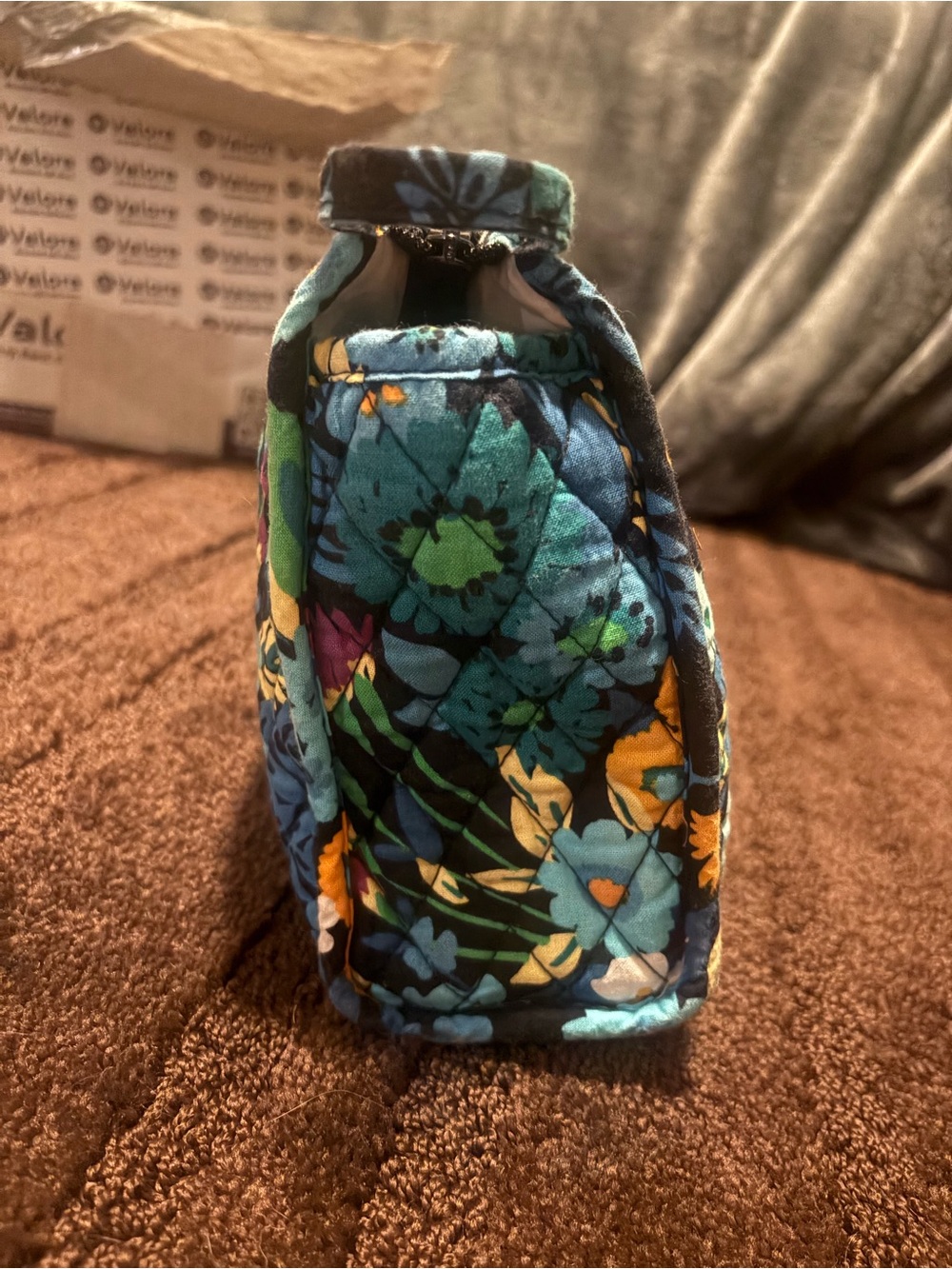 Vera Bradley Midnight Blues Quilted Cosmetic Bag - Picture 6 of 8